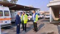 بازدید مدیر حوادث و رئیس اورژانس پیش بیمارستانی دانشگاه از پایگاه اورژانس پیش بیمارستانی شهرستان گرمسار