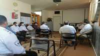 جلسه هم اندیشی رئیس اورژانس پیش بیمارستانی و مدیر حوادث دانشگاه با تکنسین های فوریت های پزشکی شهرستان دامغان
