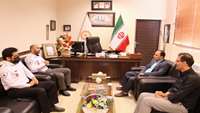 نشست هم اندیشی سرپرست اورژانس پیش بیمارستانی و مدیر حوادث دانشگاه با مدیر کل بهزیستی استان سمنان 