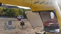 انتقال مصدوم ۲۳ ساله از ارتفاعات روستای آرتِد توسط پایگاه اورژانس هوایی استان سمنان
