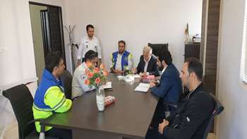 بازدید مدیر حوادث و رئیس اورژانس پیش بیمارستانی دانشگاه از پایگاه های اورژانس پیش بیمارستانی شهرستان گرمسار 98.12.12