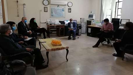  جلسه هم اندیشی مرکز مدیریت حوادث و فوریت های پزشکی دانشگاه با شبکه لرزه نگاری استان سمنان