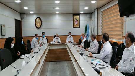  جلسه هم اندیشی مدیر حوادث و رئیس اورژانس پیش بیمارستانی دانشگاه با مسئولین اورژانس پیش بیمارستانی شهرستان های تابعه