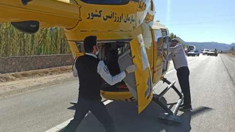  انتقال بیمار قلبی توسط هلیکوپترآمبولانس به مرکز 247 دانشگاه علوم پزشکی استان سمنان