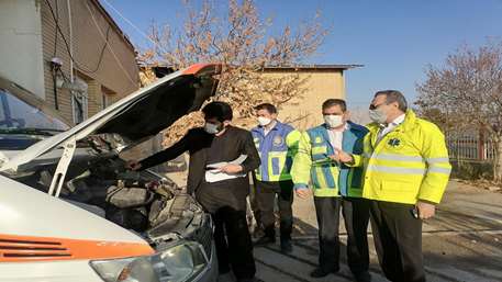  بازدید سرپرست اورژانس پیش بیمارستانی و مدیر حوادث دانشگاه از پایگاه های اورژانس پیش بیمارستانی شهرستان سرخه