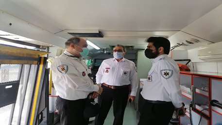  بازدید رئیس اداره تعالی خدمات بالینی سازمان اورژانس کشور از پایگاه های اورژانس پیش بیمارستانی دانشگاه علوم پزشکی استان سمنان