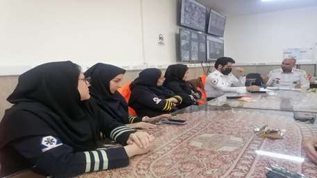  برگزاری جلسه مشترک سرپرست مرکز اورژانس پیش بیمارستانی و مدیر حوادث دانشگاه